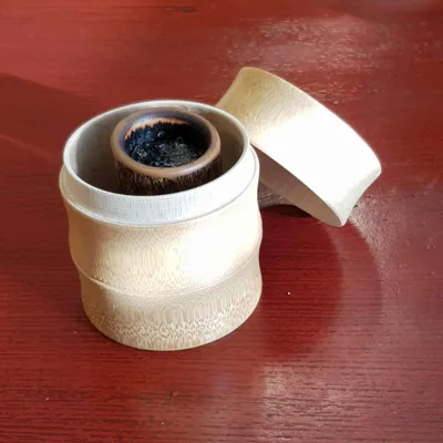 Vue 5 de ONTAKE bambou en européen lisse – Moxibution japonaise
