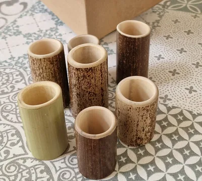 Vue 4 de ONTAKE bambou en européen lisse – Moxibution japonaise