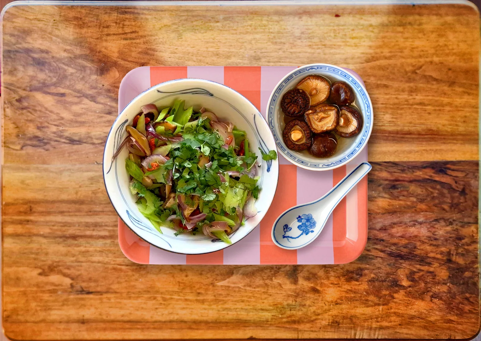 Recette de Printemps: Sauté de Céleri, Shiitake et oignon