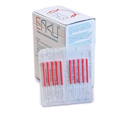 Vue 2 de Aiguilles d’acupuncture pour les soins du visage Modèle DPB – 100 pce