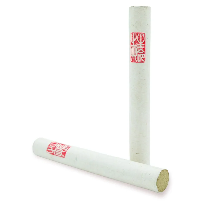 Bâton de moxa artisanal Ø 25×210 mm – armoise pure – x6