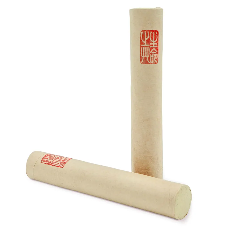 Bâton de moxa artisanal Ø 35×210 mm – armoise pure – x4